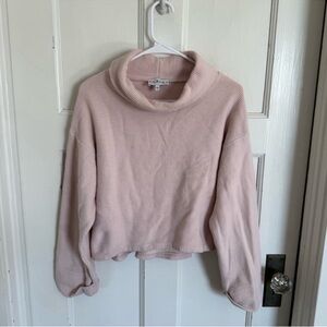 Varley light pink cowl neck sweatshirt size small